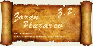 Zoran Plužarev vizit kartica